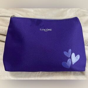 Lancôme 🍒 Purple Hearts Cosmetic Bag NWOT